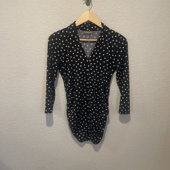 A Pea In The Pod Women Maternity Long Sleeve Top Floral Blouse Small Shirt - Picture 2 of 10